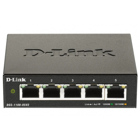 SWITCH D-LINK 5-PORT DGS-1005P/E 10/100/1000MBPS POE+ (60W)